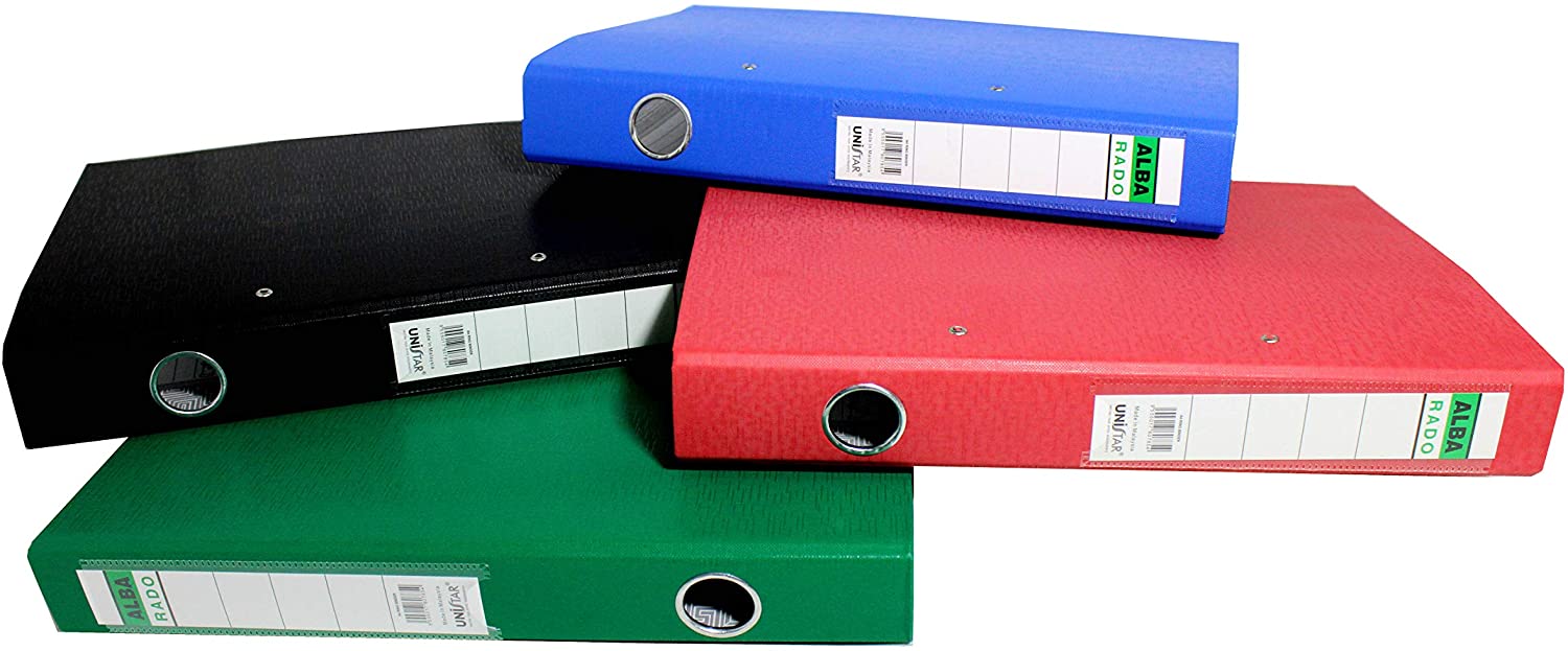 Alba Rado 2 Ring Binder Box File Mix Colour 10 PCS