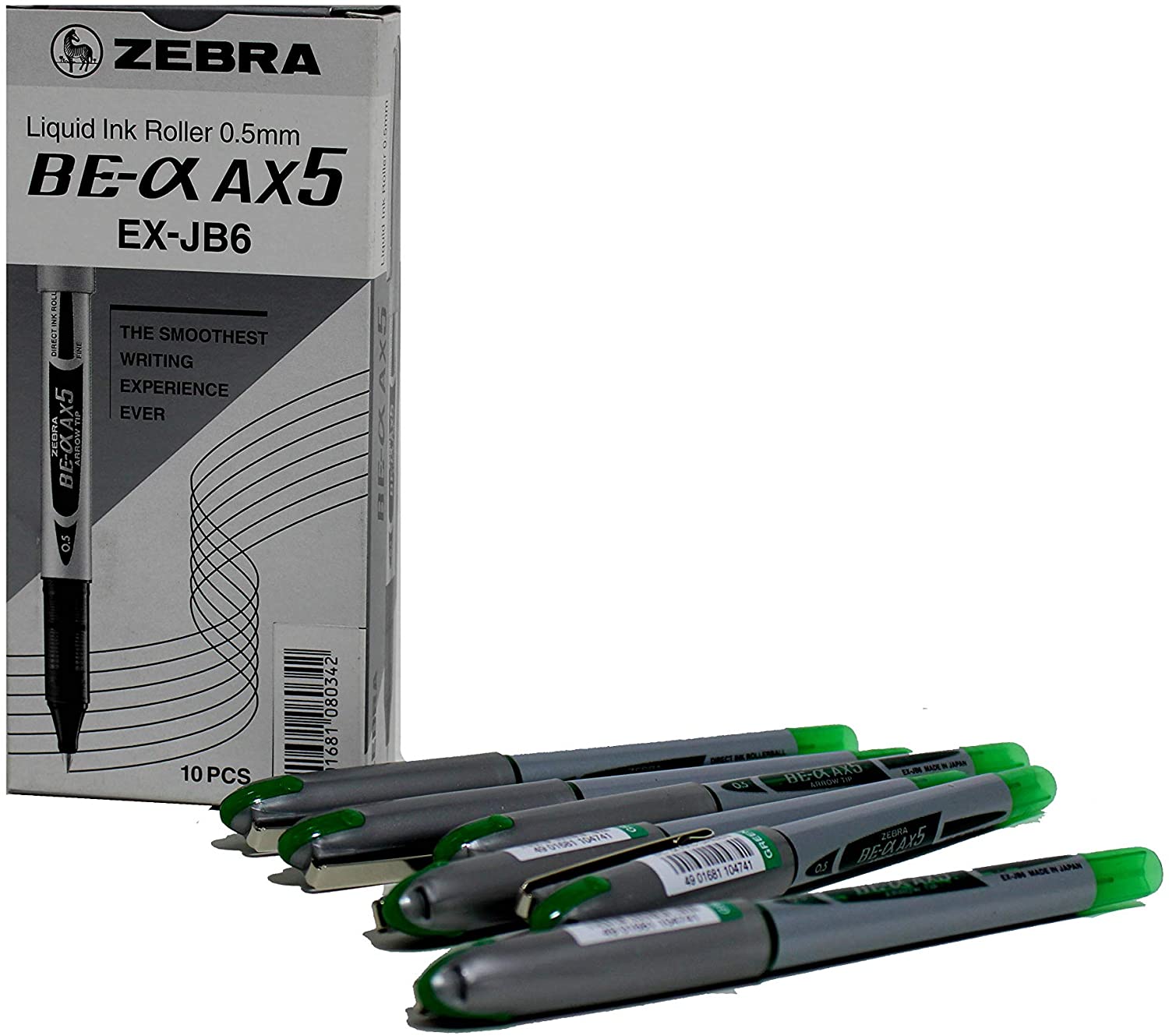 Zebra 0.7 Direct Ink Roller Ball Pen DX7 Green