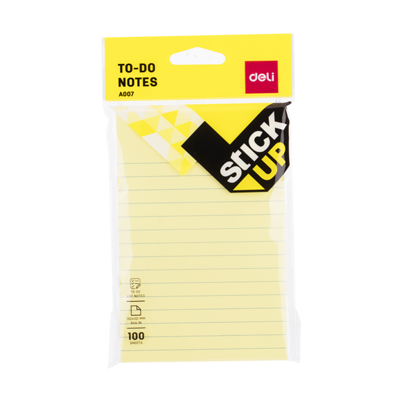 Deli Sticky Notes6*4 Lined A007