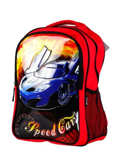 5-Piece School Backpack Set Multicolour Speed Cars