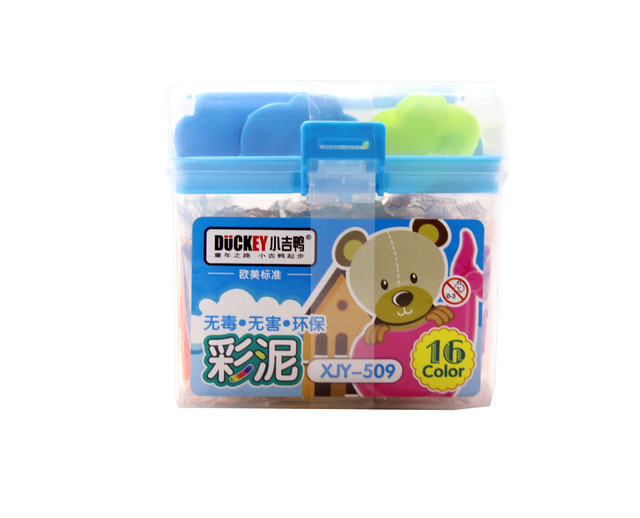 Xiaoji Duckey  xjy-509  plastic toys and  colorful clay  Play Dough Set 16 colors