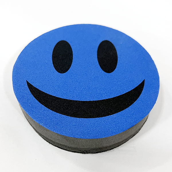 Round Whiteboard Eraser, Multicolor Color, with Magnet strips on back