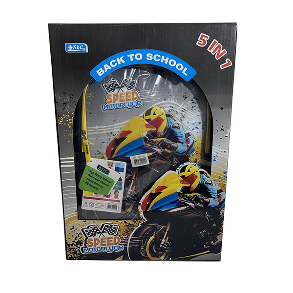 School bags speed motorcycle school bag 5 in 1